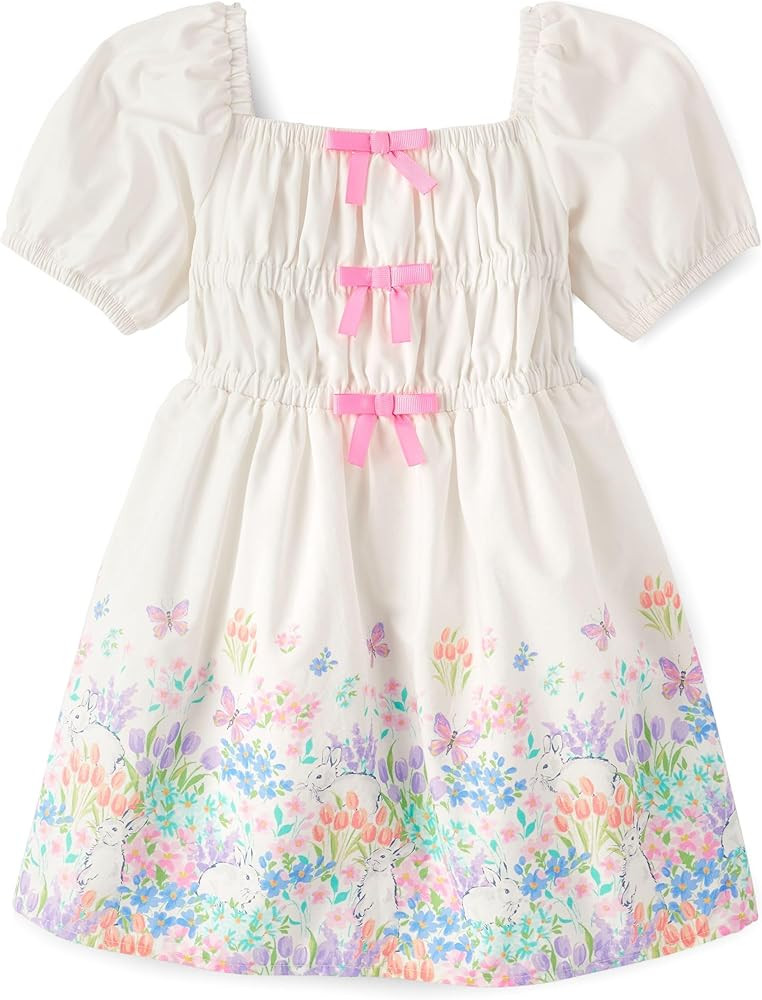 Gymboree Girls' and Toddler Short Sleeve Tiered Dresses | Amazon (US)