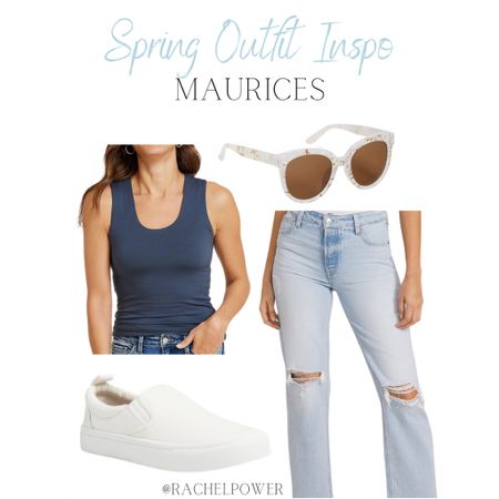 Spring Oufit Inspo From Maurice’s 

High rise jeans- wearing Size 16 (short length) 
Tank top- Size XL

#LTKstyletip #LTKSeasonal #LTKmidsize