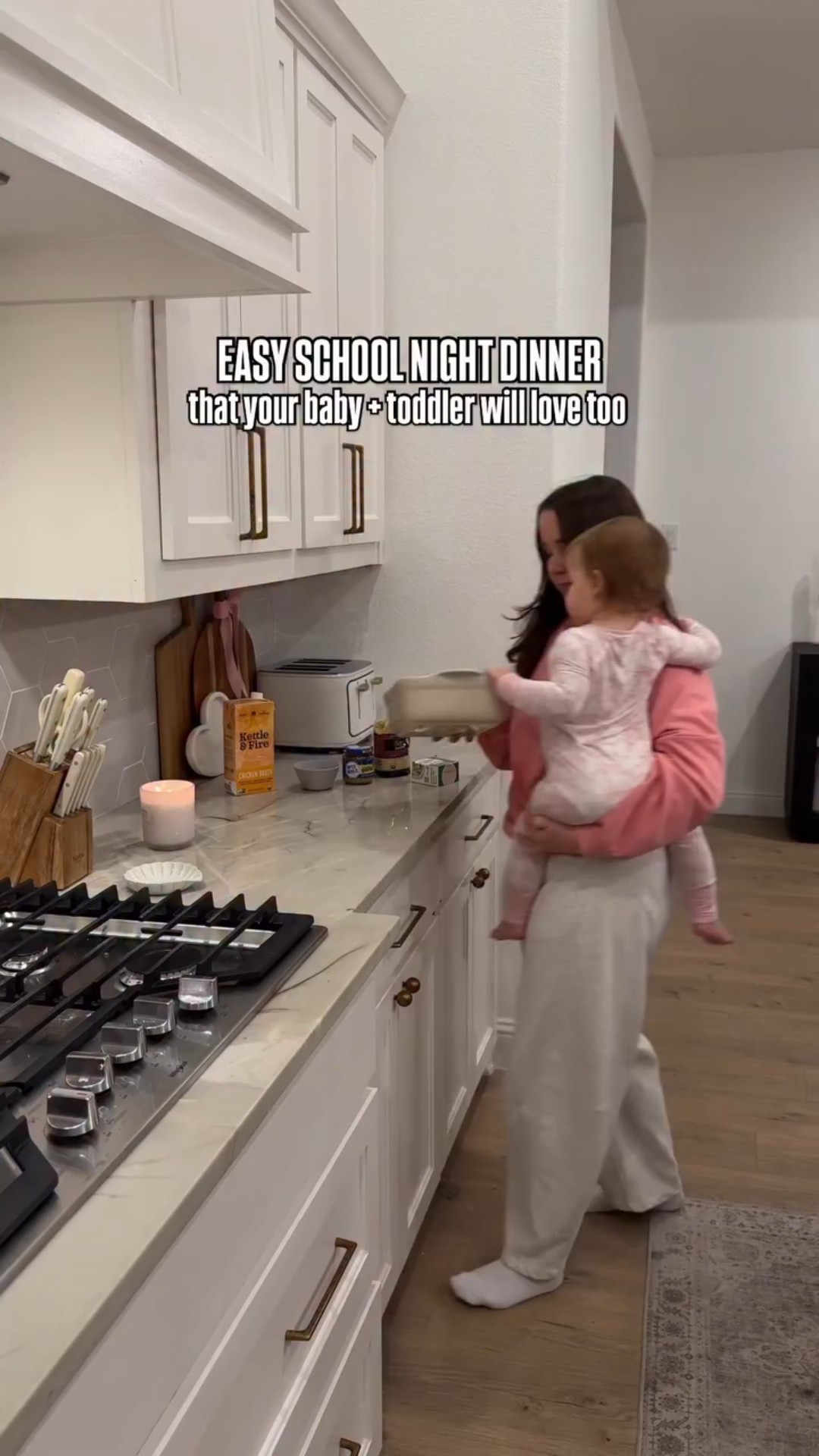 this is on repeat in our house!! 👏 team week night dinners don’t need to be fancy, they just need to work!! This creamy orzo has simple ingredients, minimal effort, and it’s something my toddler will actually eat! (I may have to pick the spinach off her plate but hey, we’re trying) 🤣 

If you’re a mom trying to survive busy school nights, toddler feelings, and dinner time chaos, you’re in the right place 🤍 Follow along for more easy family dinners, toddler friendly meals, and real mom life! 

ONE PAN ORZO BAKE FOR BUSY NIGHTS:
-Boursin garlic and herb 
-1 package orzo 
-1 carton chicken broth 
-spinach 
-tomatoes of choice (cherry tomatoes, sun dried tomatoes would be great here too) 
-2 spoonfuls minced garlic 
-3/4 cup Parmesan cheese 
-seasoning: 1 tsp Italian, 1 tsp kinders the blend, 1/2 tsp onion powder, 1/2 tsp cajun seasoning, salt and pepper) 

Preheat oven to 425 and add Boursin, orzo, tomatoes, chicken broth, garlic, and seasoning to baking dish and lightly cover with foil. Bake covered for 15 minutes and then stir and bake again for another 10-15 minutes until liquid is fully absorbed. Remove from oven and add spinach, parmesan, and a splash of heavy cream. Bake for another 3-5 minutes until everything is melty and spinach is wilted. Serve with protein of choice. Jordan grilled chicken but it would go great with almost anything!! 

#easymomdinners #schoolnightdinner #toddlermeals #busyweeknightmeals #realisticmomlife easy family meals, family dinners, family dinner ideas, one pan meals, one pan meal, Boursin orzo bake