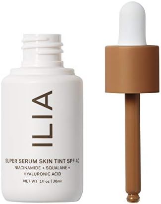 ILIA - Natural Super Serum Skin Tint SPF 40 | Non-Toxic, Vegan, Cruelty-Free, Clean Makeup (Domin... | Amazon (US)