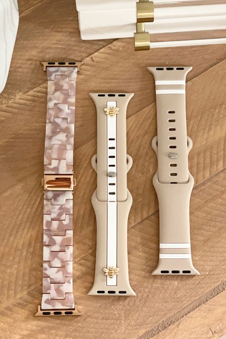 Apple Watch band. Sporty silicone watch band. Acrylic watch band. Neutral watch. 

#LTKfindsunder50 #LTKworkwear #LTKfitness