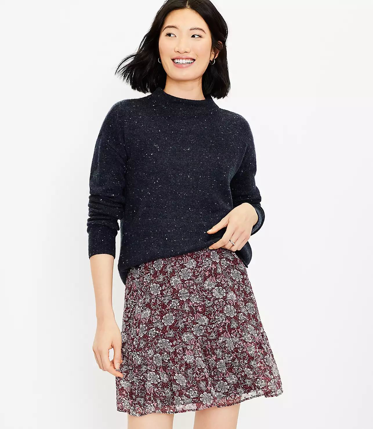 Floral Tiered Skirt | LOFT