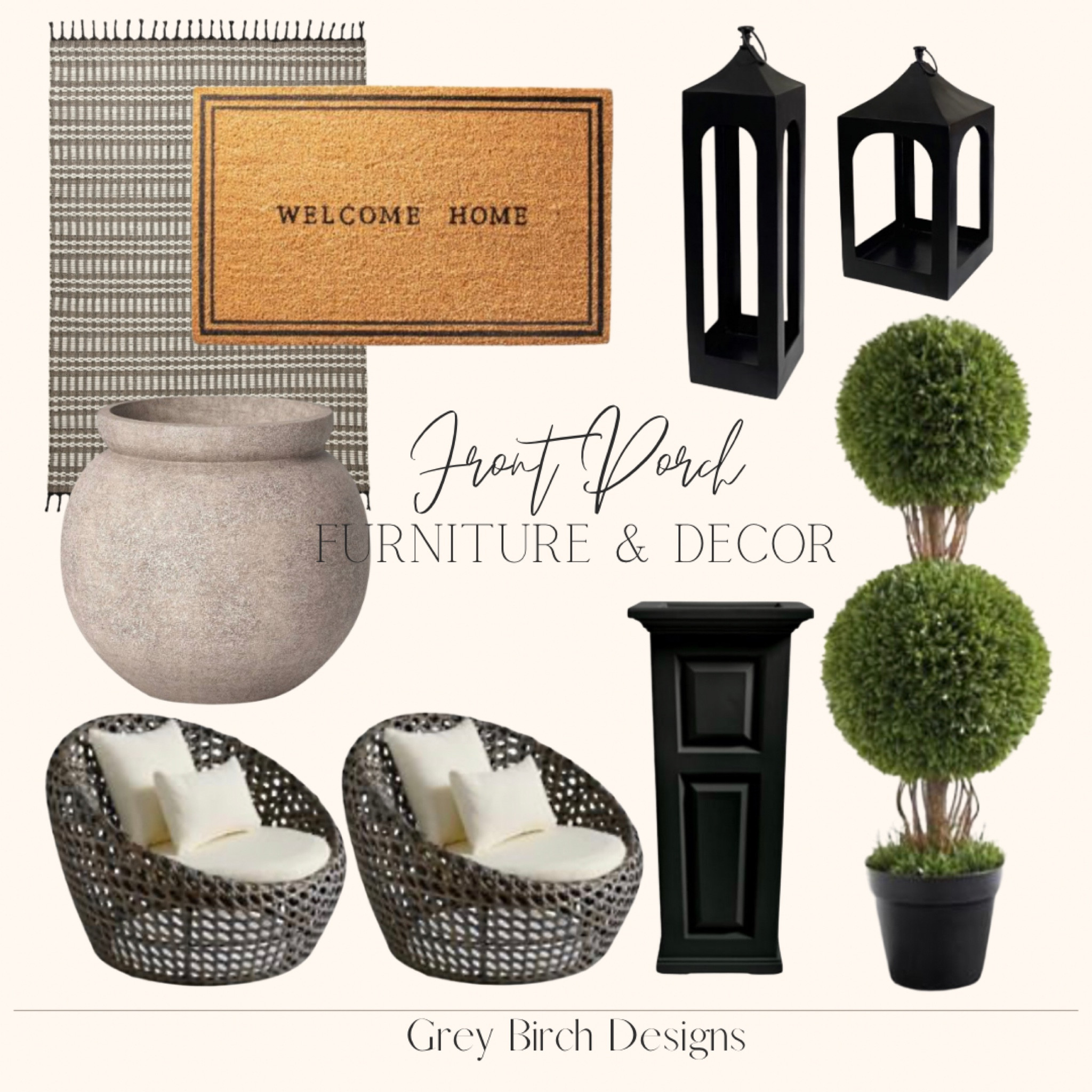 Front porch decor and furniture 

#LTKSeasonal #LTKhome #LTKFind