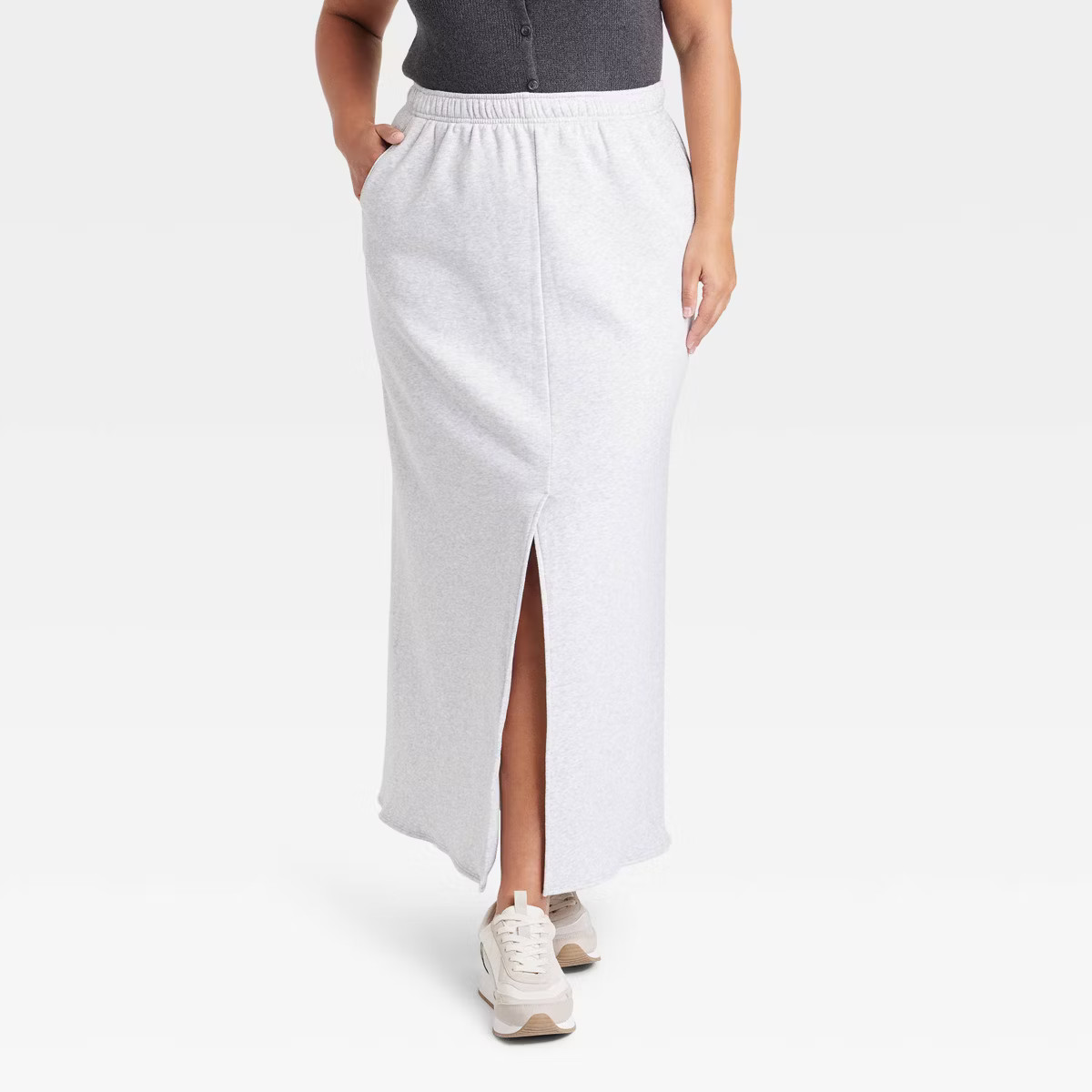Women's Leisure Studio Fleece Maxi Skirt | Target