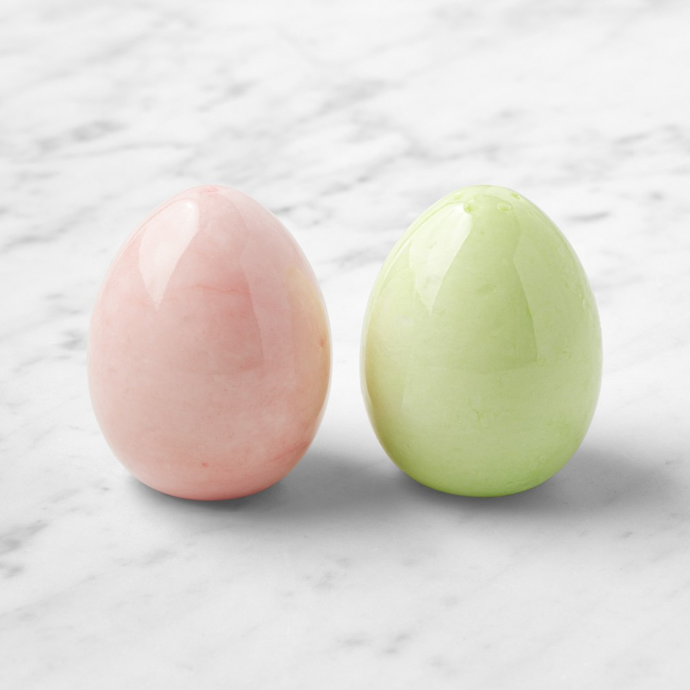 Alabaster Egg Salt & Pepper Shakers | Williams-Sonoma