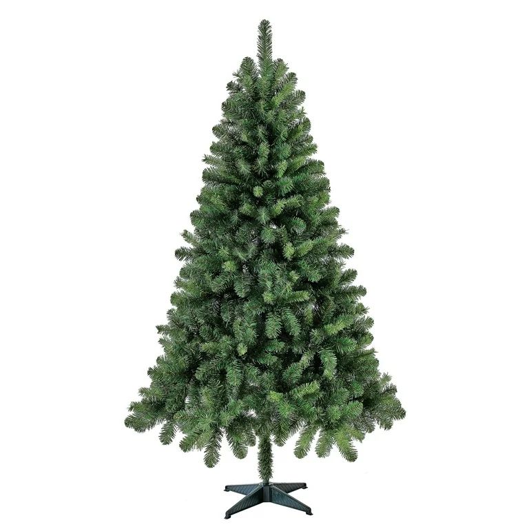 6.5 ft Non-Lit Jackson Spruce Artificial Christmas Tree, by Holiday Time - Walmart.com | Walmart (US)