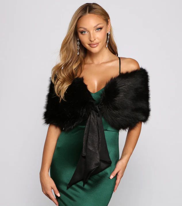 All Class Faux Fur Shawl | Windsor Stores
