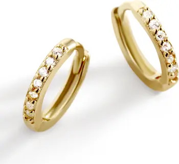 Pave Huggie Hoop Earrings | Nordstrom
