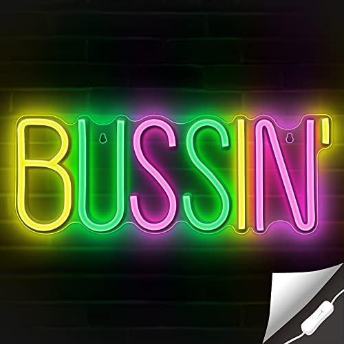 Lumoonosity Bussin Neon Sign - Meme Bussin Led Neon Lights for Gamers/Streamers/Influencers – Cool T | Amazon (US)