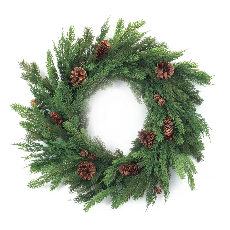 The Holiday Aisle® Faux Pinecone 5'' Wreath | Wayfair | Wayfair North America
