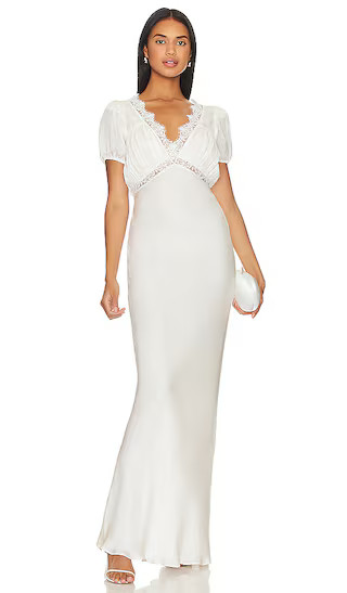 x REVOLVE Lauren Gown in Off White | Revolve Clothing (Global)
