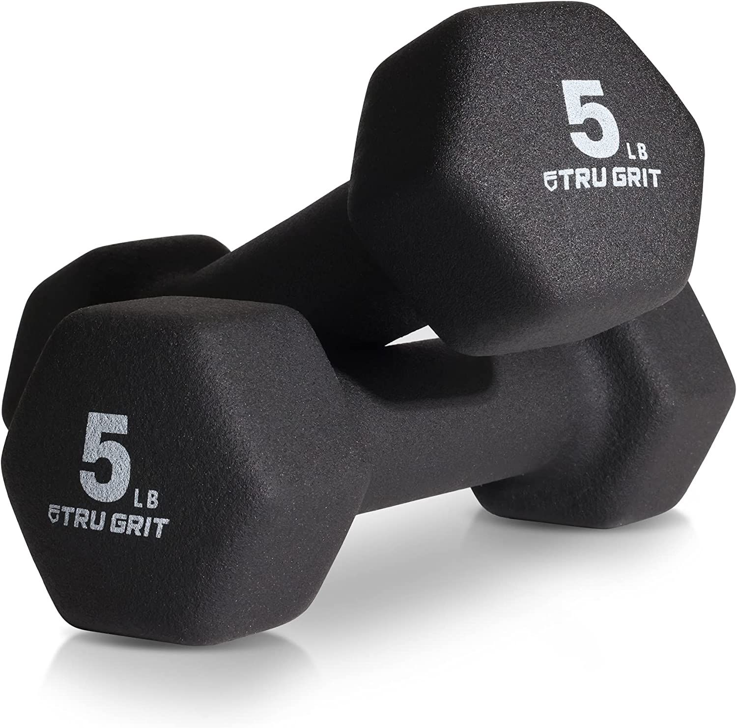 Neoprene Coated Hex Shaped Dumbbell Hand Weight For Home Gym Exercise Sizes 2, 3, 5, 6, 8, 10, 15... | Amazon (US)