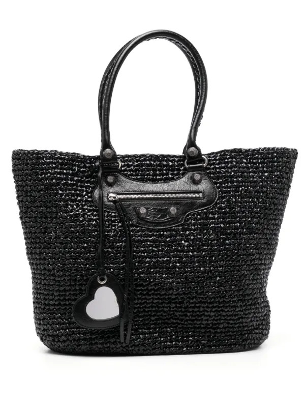 Balenciaga Large Le Cagole Panier Tote Bag | Black | FARFETCH | Farfetch Global