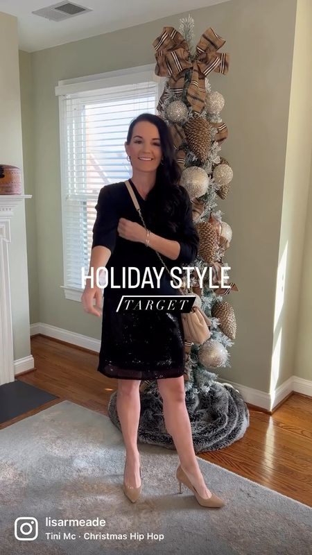 Holiday outfit ideas all from Target! I’m wearing size extra small in everything. 
.
Target, target style, target, fines, women’s fashion, velvet jumpsuit, jumpsuit, sequin dress, holiday style, holiday outfit, Christmas outfit, Thanksgiving, outfit, dresses, sequins, holiday, InSpa, Christmas dress, blazer, winter style, winter fashion, what I wore, outfit, idea, Tryon Hall

#LTKHoliday #LTKunder50