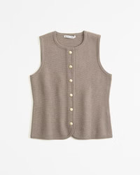 Women's The A&F Mara Crew Sweater Vest | Women's New Arrivals | Abercrombie.com | Abercrombie & Fitch (UK)
