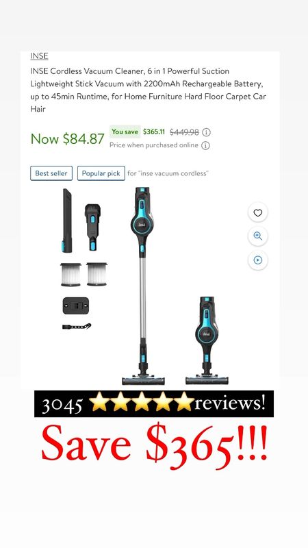 Cordless vacuum on major sale!! If you have kids or animals or both, this is a must! 

#LTKhome #LTKfamily #LTKsalealert