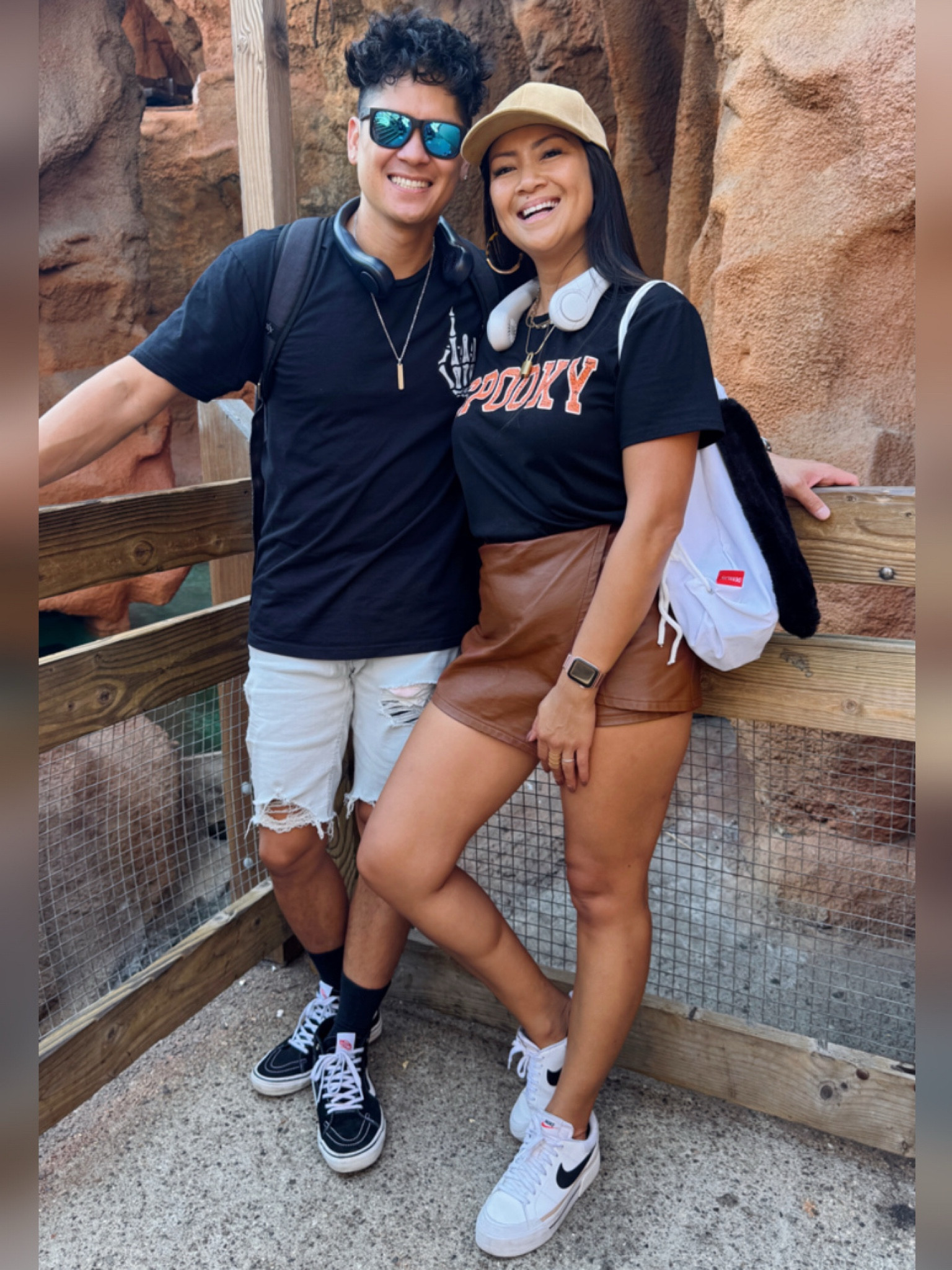Minimalist Halloween themed skeleton and spooky shirts for Knott’s Spooky Farm. Subtle looks with sneakers for our amusement park day and these portable neck fans were a must have to keep cool! 

#LTKTravel #LTKHalloween #LTKFamily