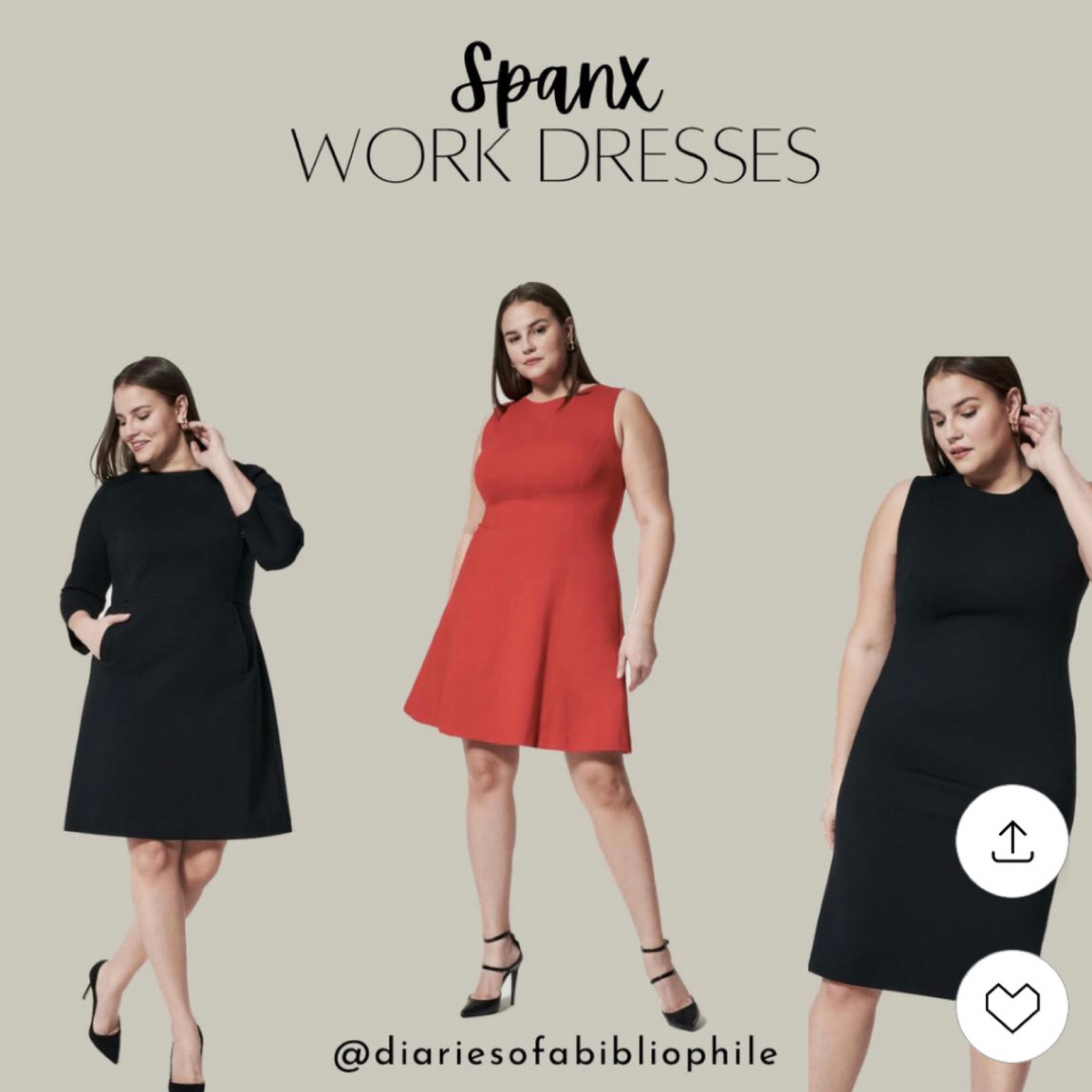 Plus-size office wear, plus-size work outfits, plus-size dresses, business casual, red dress, black dresses, Spanx dress, office dress, on sale, Memorial Day sale

#LTKsalealert #LTKworkwear #LTKcurves