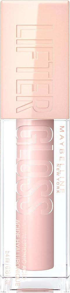 Maybelline Lifter Gloss, Hydrating Lip Gloss with Hyaluronic Acid, 002 Ice (Light Pink), Creates ... | Amazon (UK)