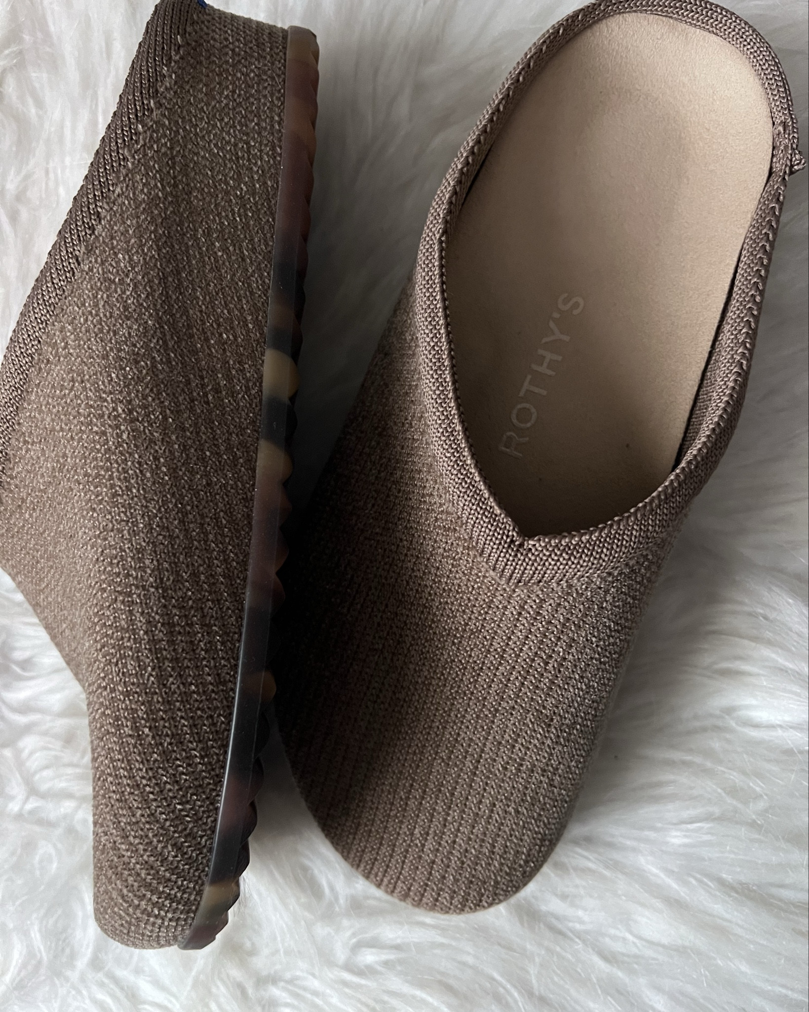 My favorite Christmas present this year - simple, comfortable, Rothy’s slides