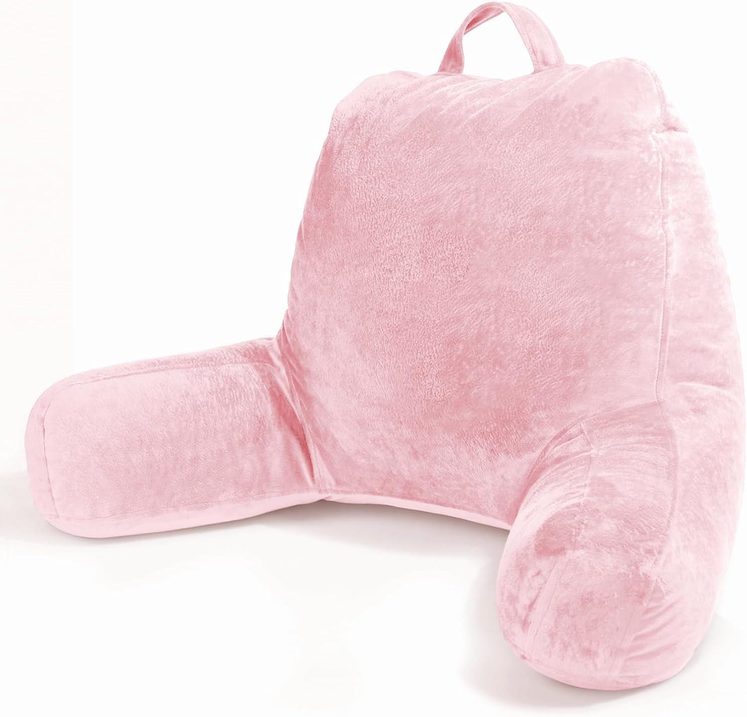 Sasttie Reading Pillow for Bed, Back Pillow for Sitting Up, Pink | Amazon (US)