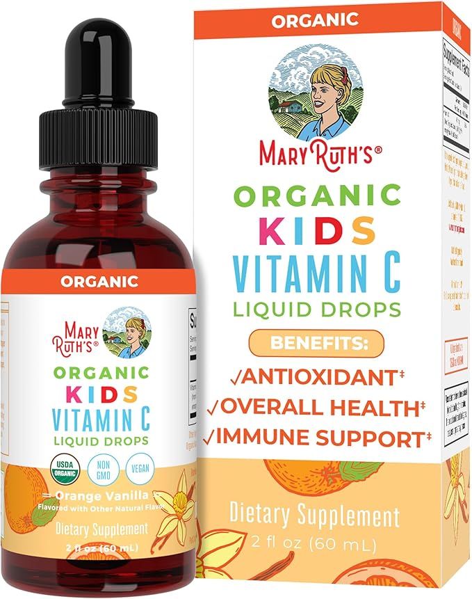 MaryRuth Organics USDA Organic Kids Vitamin C Drops | Vegan Vitamin C Immune Support Supplement f... | Amazon (US)