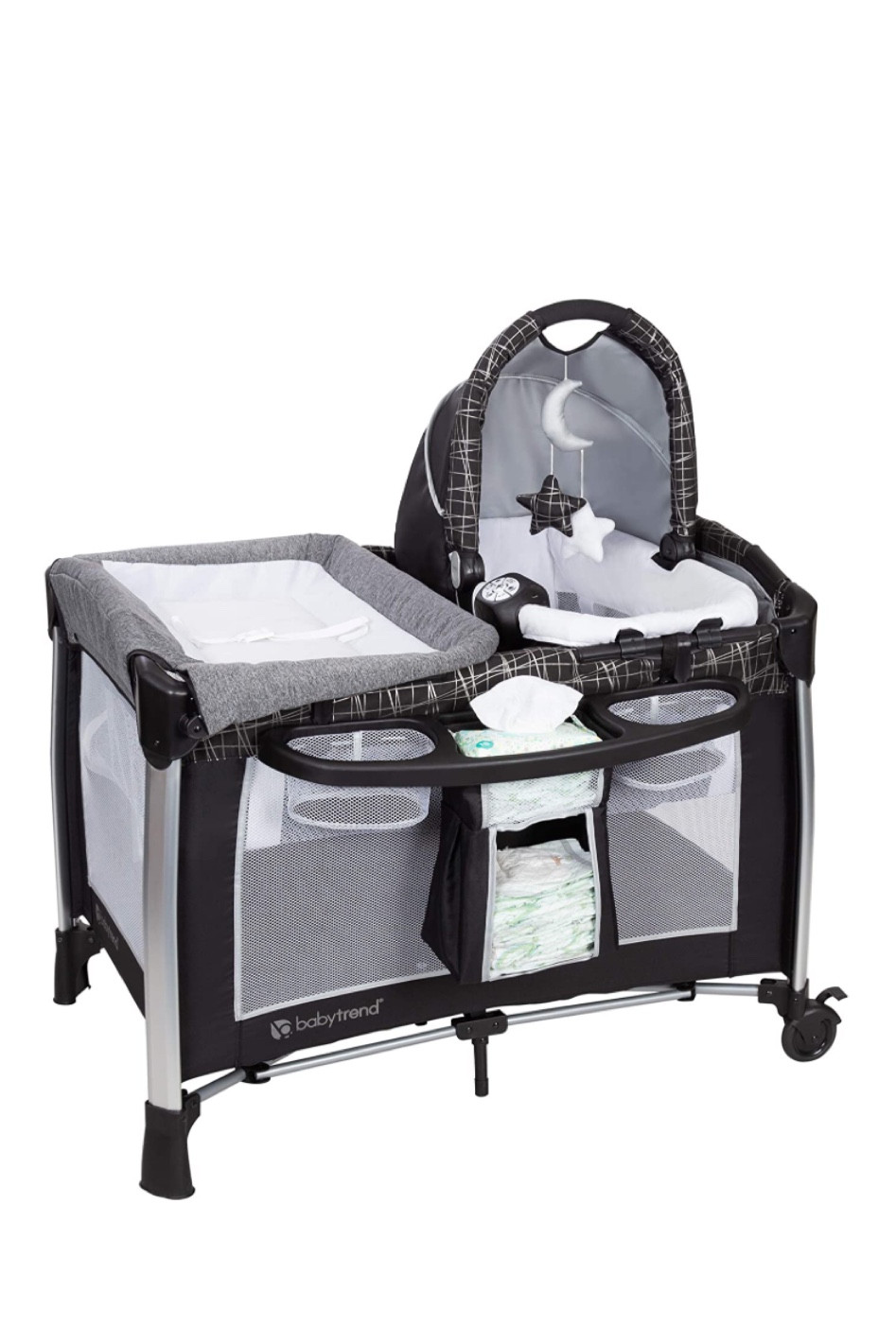 Baby nursery - baby bassinet, play pen, and changing station table! 

#LTKbump #LTKfamily #LTKbaby