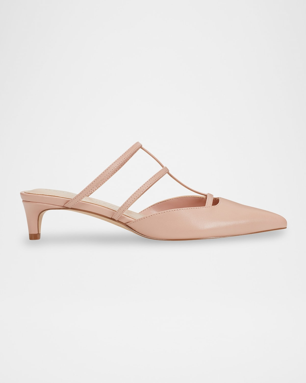 Kodie Leathe T-Strap Mule Pumps | Neiman Marcus