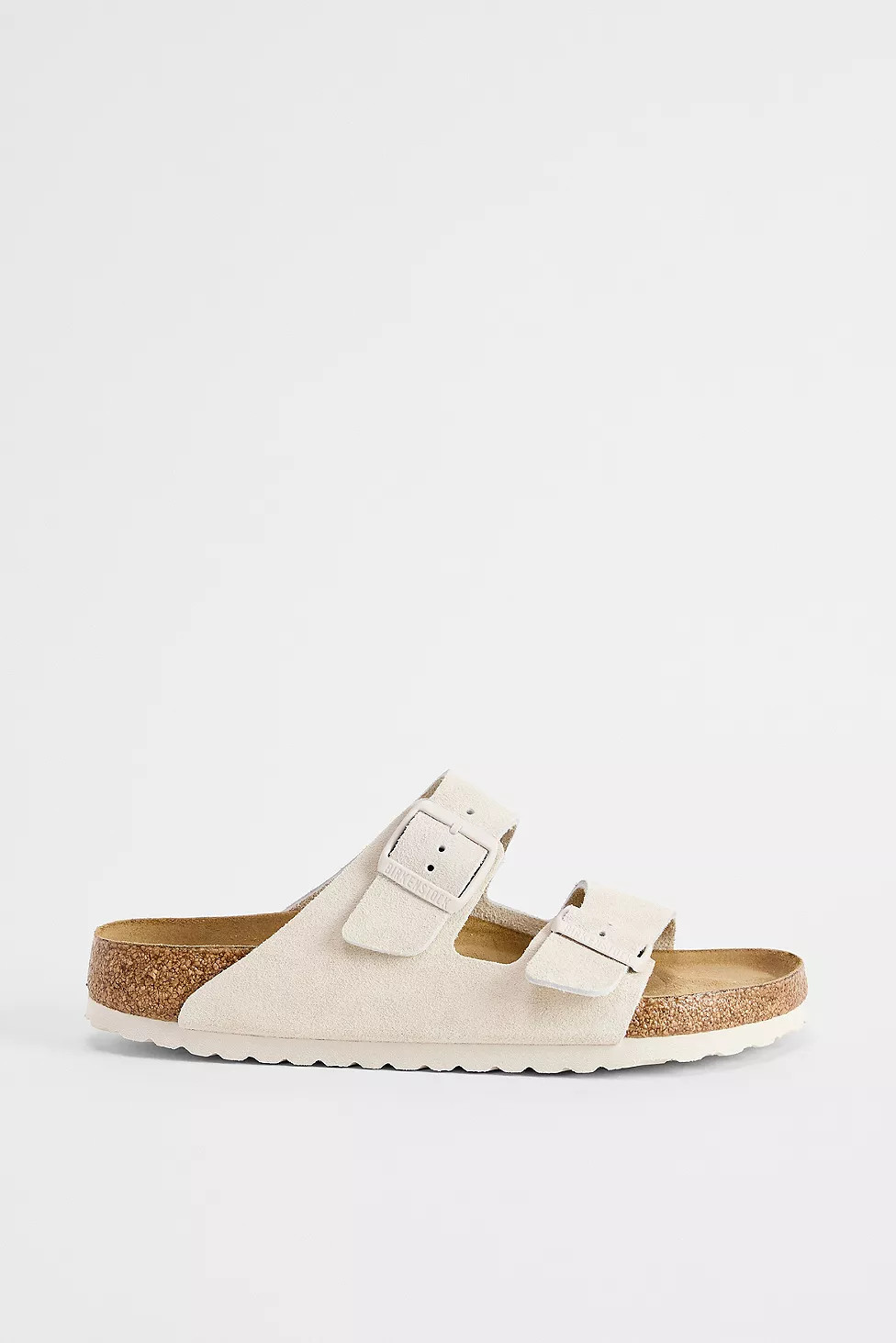 Birkenstock White Arizona Suede Sandals | Urban Outfitters UK
