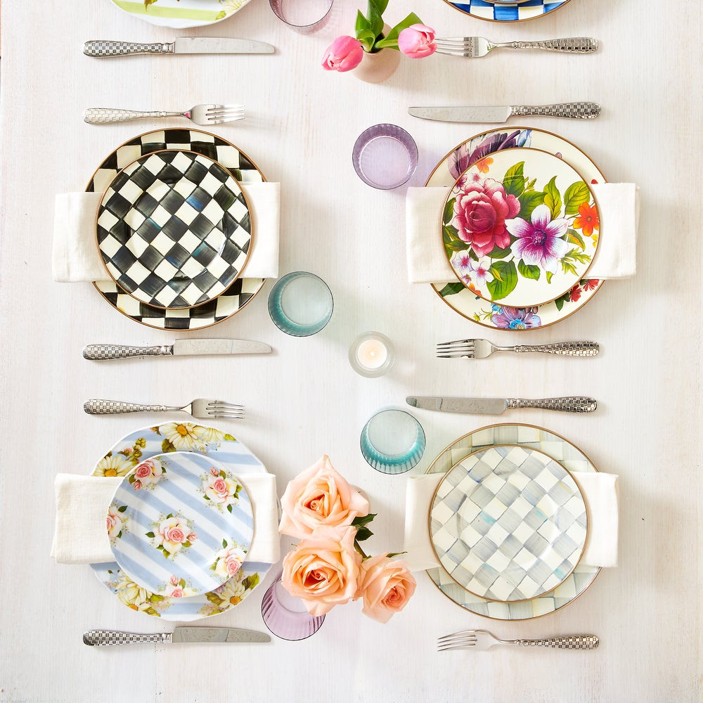 Courtly Check Dinner Plate | MacKenzie-Childs