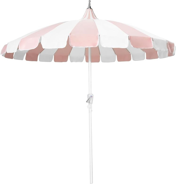 8Ft Patio Pagoda Umbrella, UV Protect Pool Umbrellas with Heavy Duty Pole, Outdoor Market Umbrell... | Amazon (US)