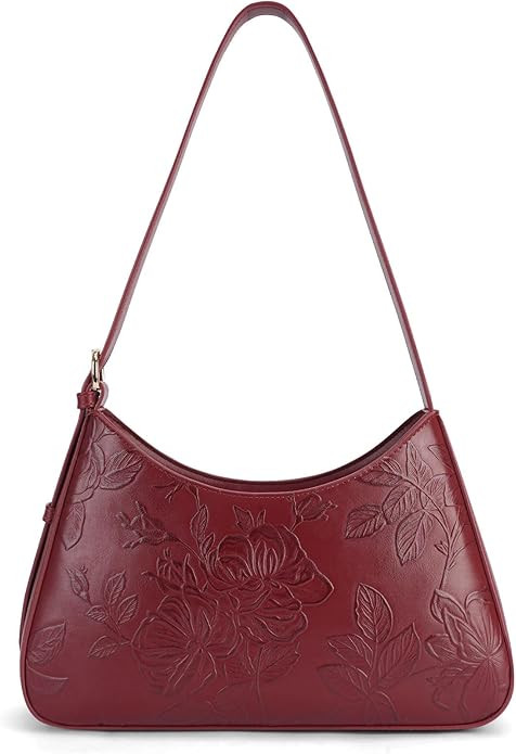 Shoulder Bag for Women Vegan Leather Crescent Hobo Bag Clutch Underarm Purse Top-Handle Handbag E... | Amazon (US)