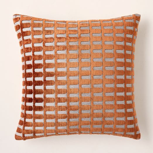 Cut Velvet Archways Pillow Cover | West Elm (US)