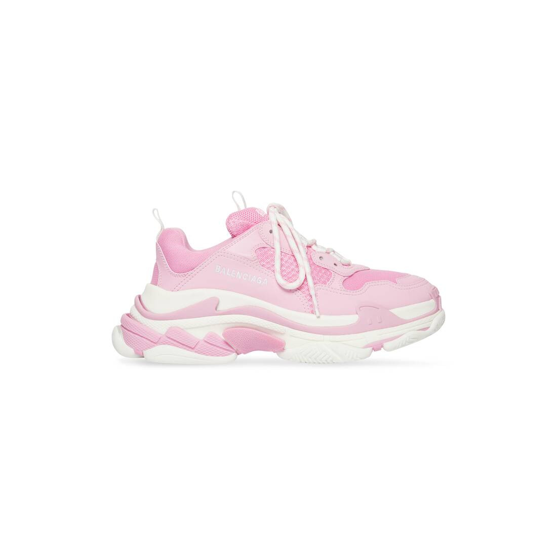 Triple S Sneaker in light pink and white double foam and mesh | Balenciaga
