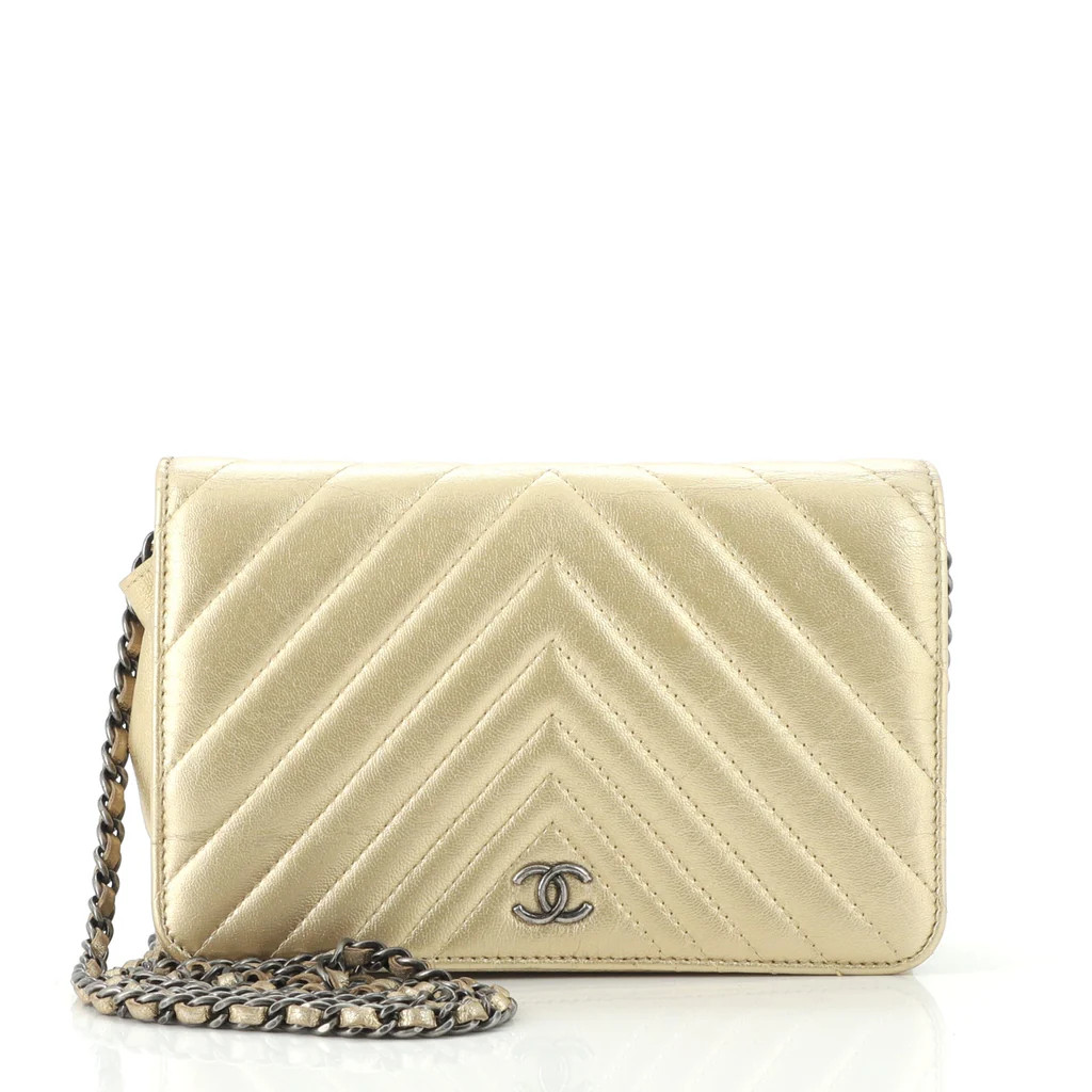 Wallet on Chain Chevron Lambskin | Rebag