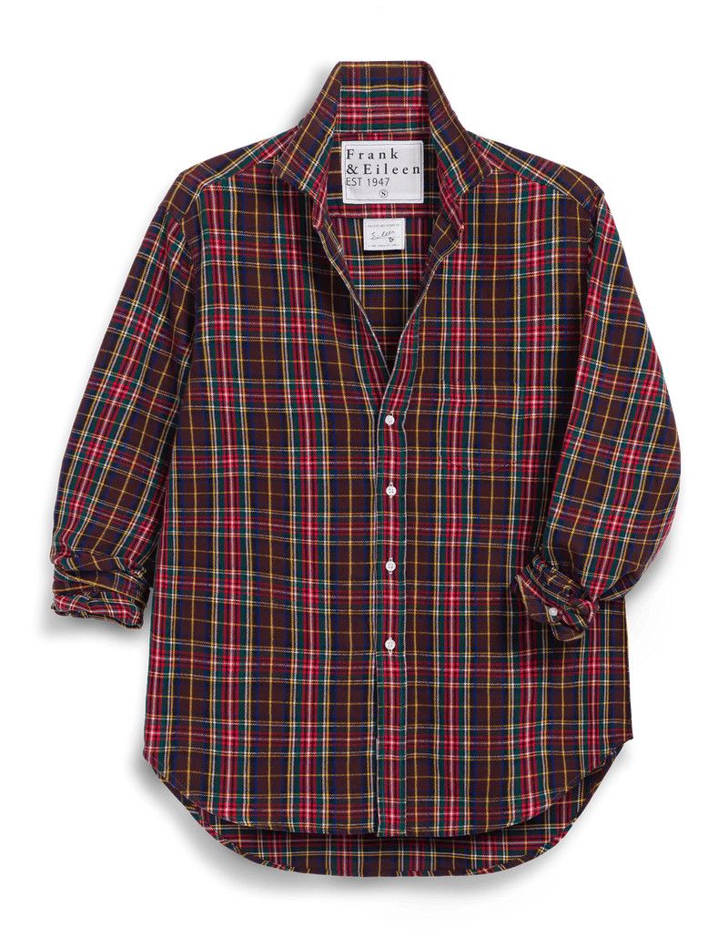 EILEEN Brown Multi Plaid, Italian Flannel | Frank & Eileen