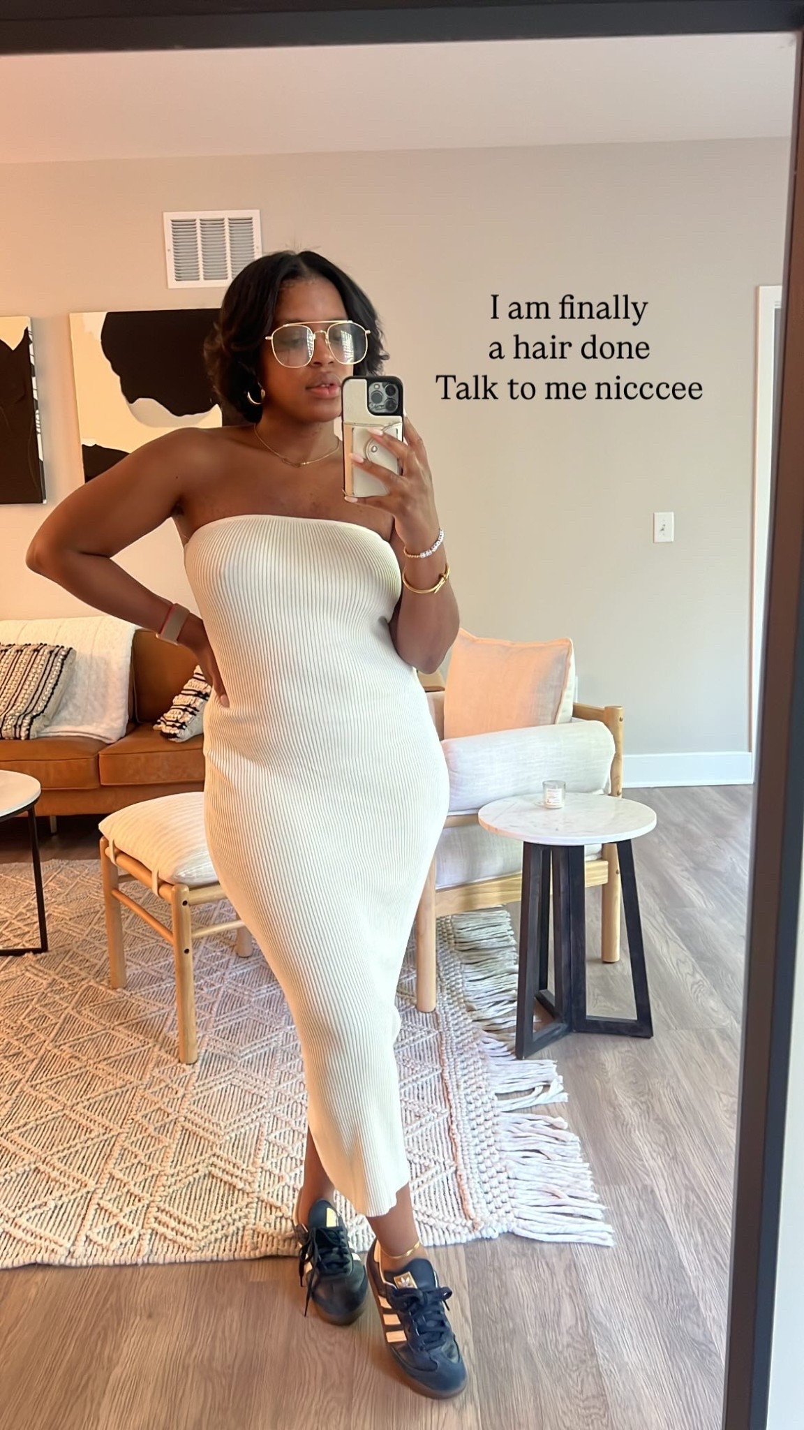 Love this dress ! Wearing a medium and a full size down in the sneakers !!

Dress is in same  for 20% off 

#LTKSaleAlert #LTKFindsUnder50 #LTKSummerEdit