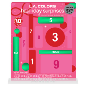 L.A. COLORS Haul-idays Surprises Makeup 10-Piece Gift Set | CVS Health