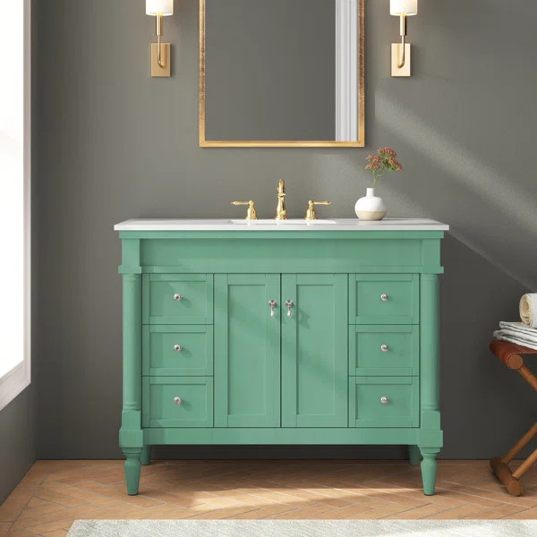 Uriah 42'' Single Bathroom Vanity with Top | Wayfair North America