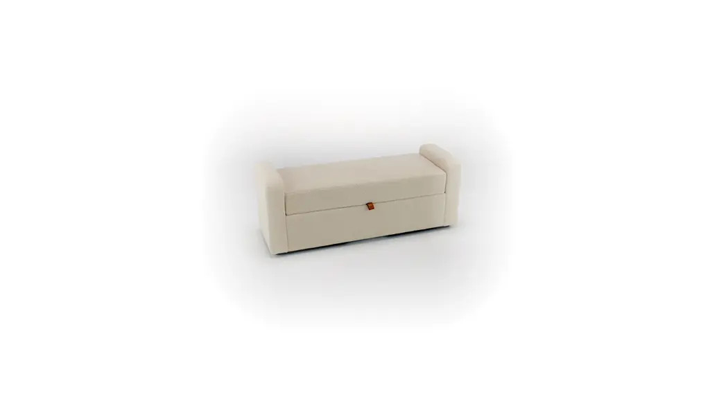 Better Homes & Gardens Springwood Storage Bench, Cream | Walmart (US)