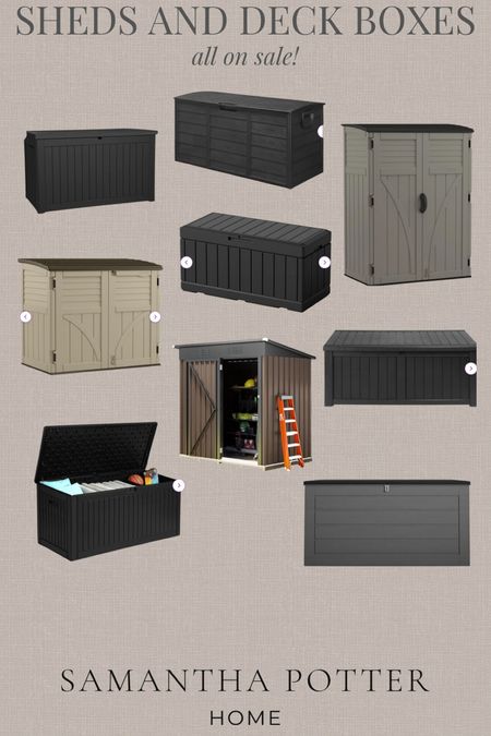 Outdoor shed. Outdoor deck box. On sale. Canandian outdoor home decor. HomeDecor  

#LTKhome #LTKSeasonal #LTKstyletip