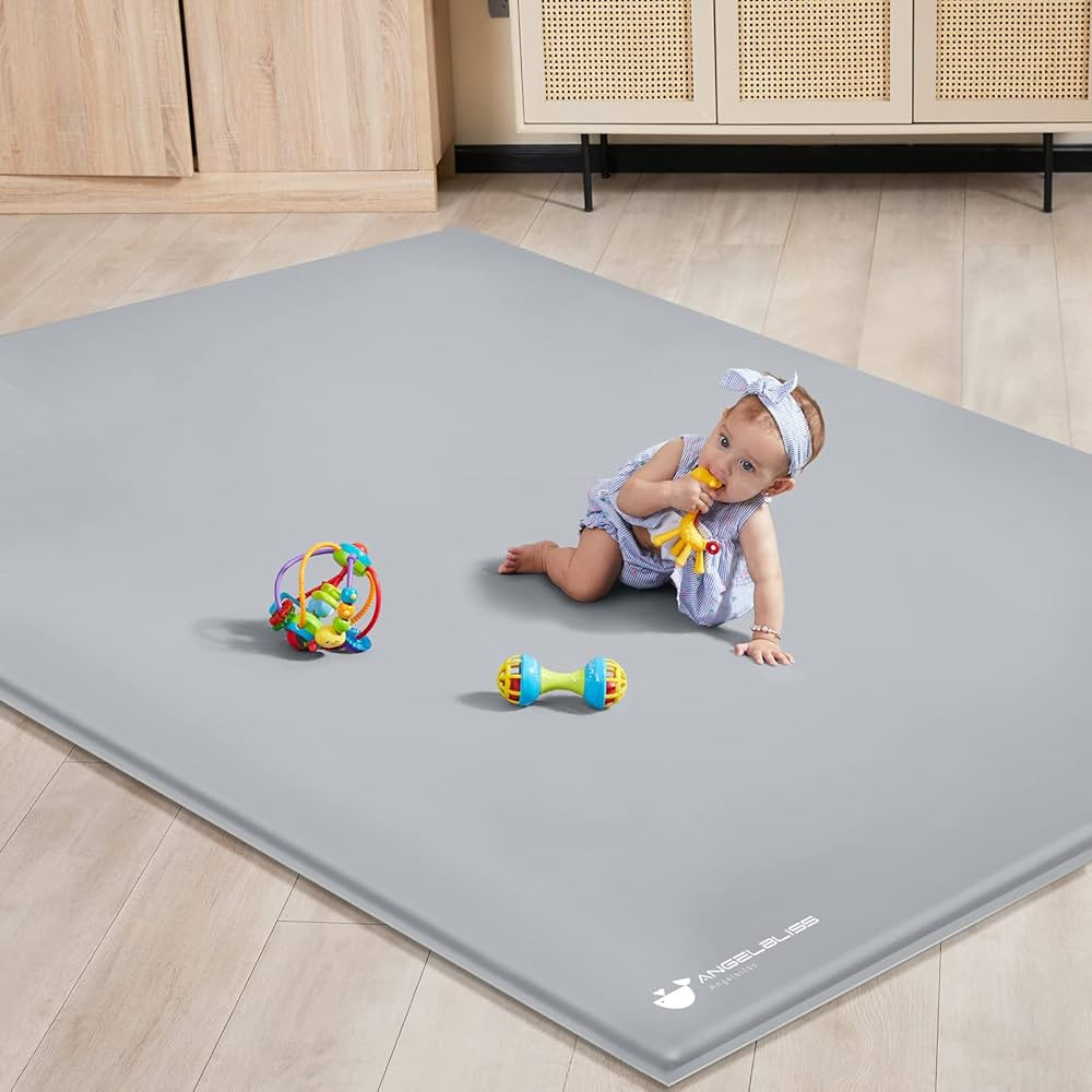 ANGELBLISS Baby Playpen Mat, 79"x 63"x 1.18" Self-Inflating Play Mat for Babies and Toddlers, Rol... | Amazon (US)