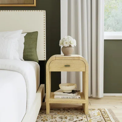 Elena Curved Edge Nightsand | Wayfair North America