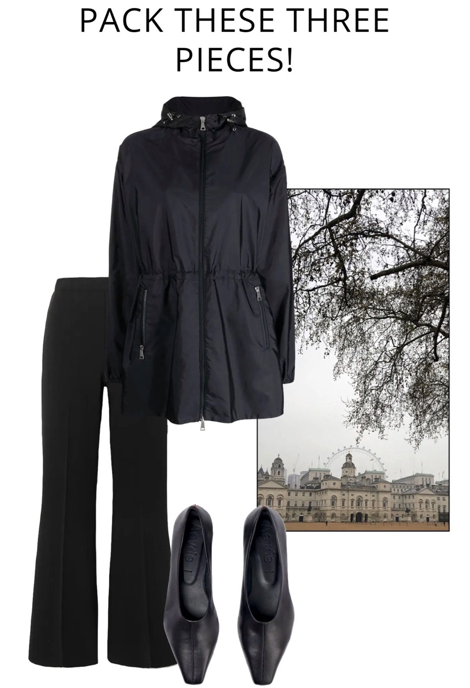 I’m adding these three pieces to capsule travel collection. The High Sport pants seem to be on every travel aficionado’s packing list. It’s about time I give them a try. Alternatives at lower price points are readily available but I want to see what all the fuss is about with High Sport. Will report back. I already have the Moncler Wete jacket in navy. It’s a fantastic, versatile piece. A black one would take me even farther and even top an elegant look for evening. A win win for me. A pair of flats to slip on after a day of walking in sneakers is always welcome. The silhouette on this style from Ayede is a bit more sleek and chic than a rounded toe ballerina. I’d wear them to dinner, short jaunts around town, and down to breakfast when I want to slip on something quickly.



#LTKstyletip #LTKtravel #LTKFind