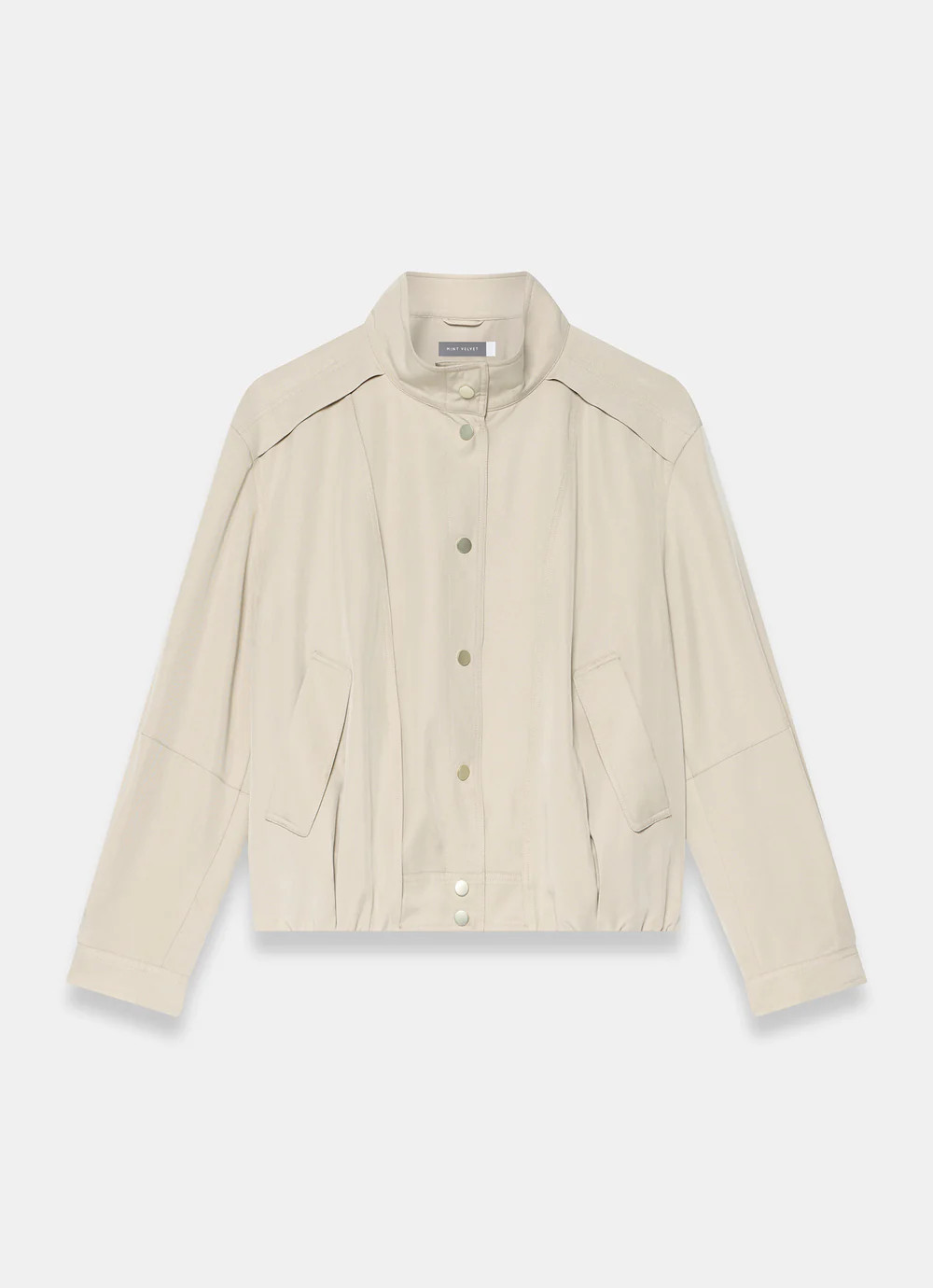 Neutral Bomber Jacket | Mint Velvet