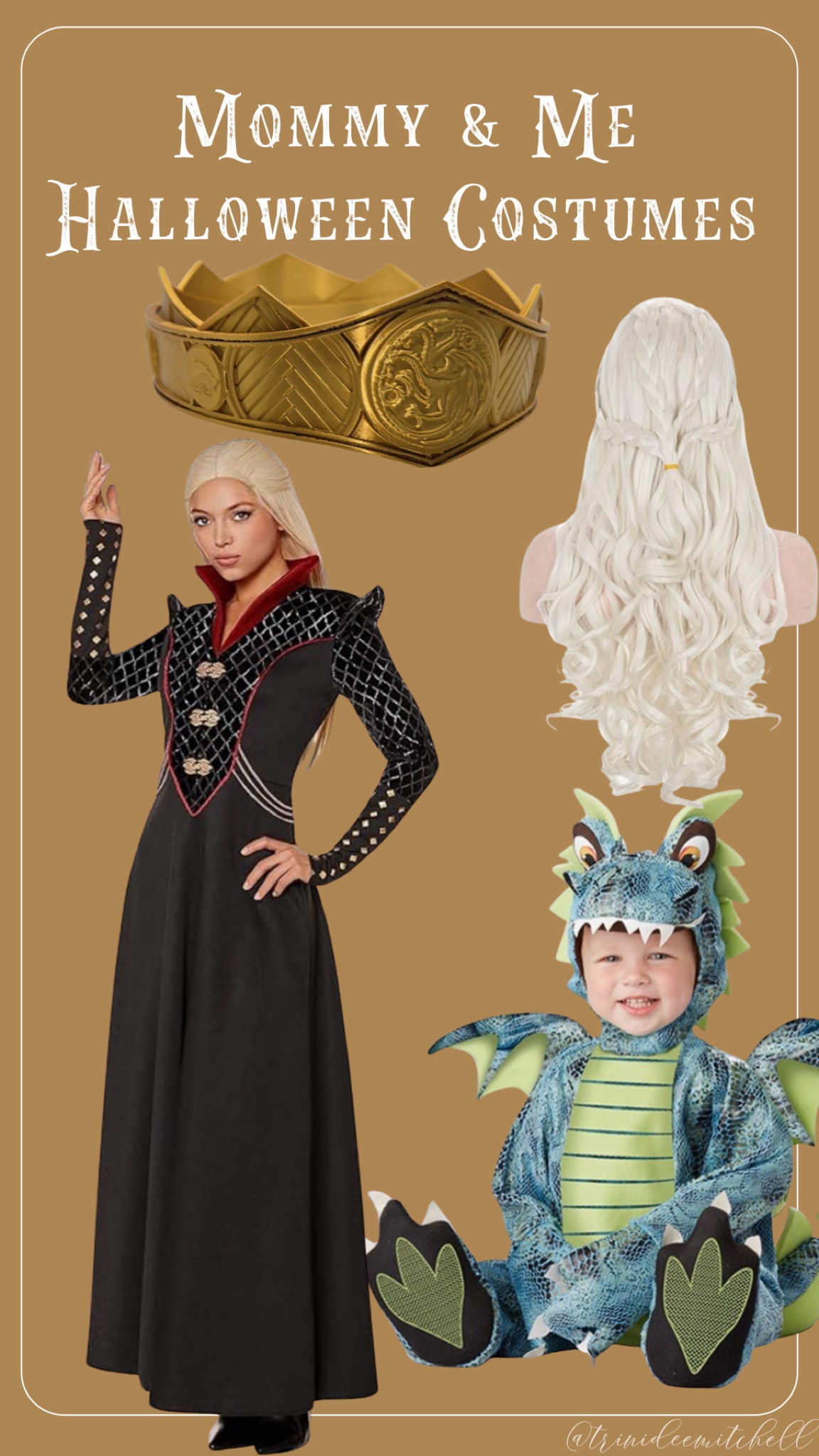 Mommy and me Halloween costume

Baby Boys' Darling Dragon 

Spirit Halloween Adult House of the Dragon Rhaenyra Targaryen Dress Costume | House of Dragon Outfit

morvally Daenerys Dragon Queen Cosplay Wig for Khaleesi Long Curly Wavy Braids Hair Wigs for Women Costume Halloween Party(Light Blonde)
