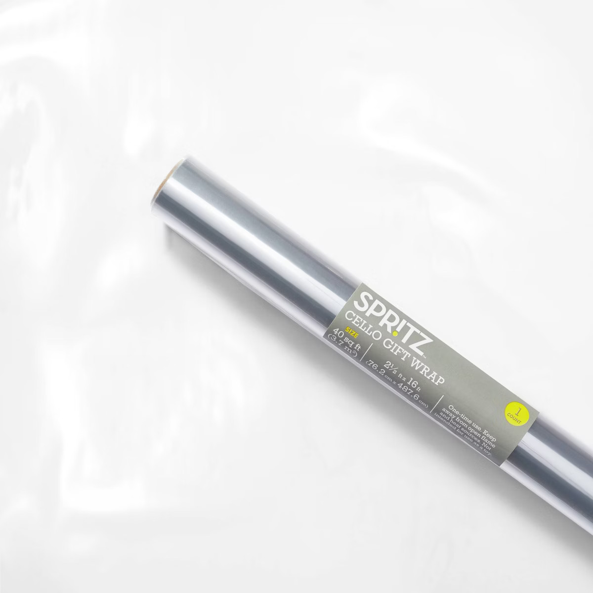 Cello Gift Wrapping Paper Clear - Spritz™: Cellophane Wrap for All Occasions, 192" x 30", Solid... | Target