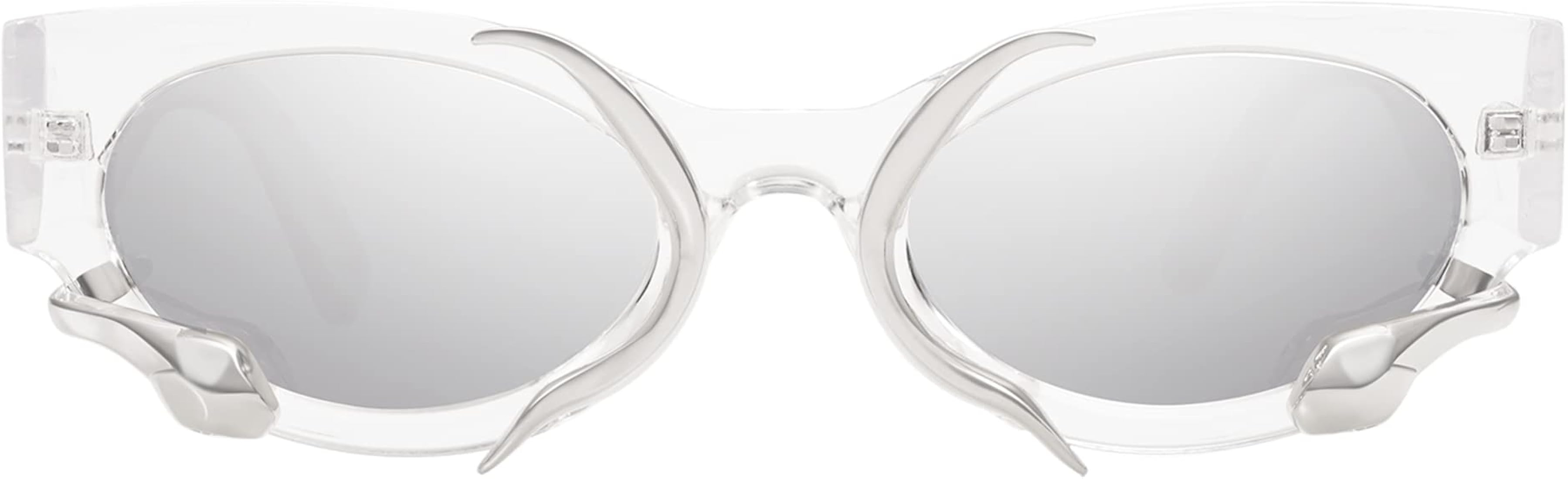 Trendy Sunglasses for Women Men Vintage Narrow Cateye Metal Snake Sunnie Y2k Accessories AP3621 | Amazon (US)