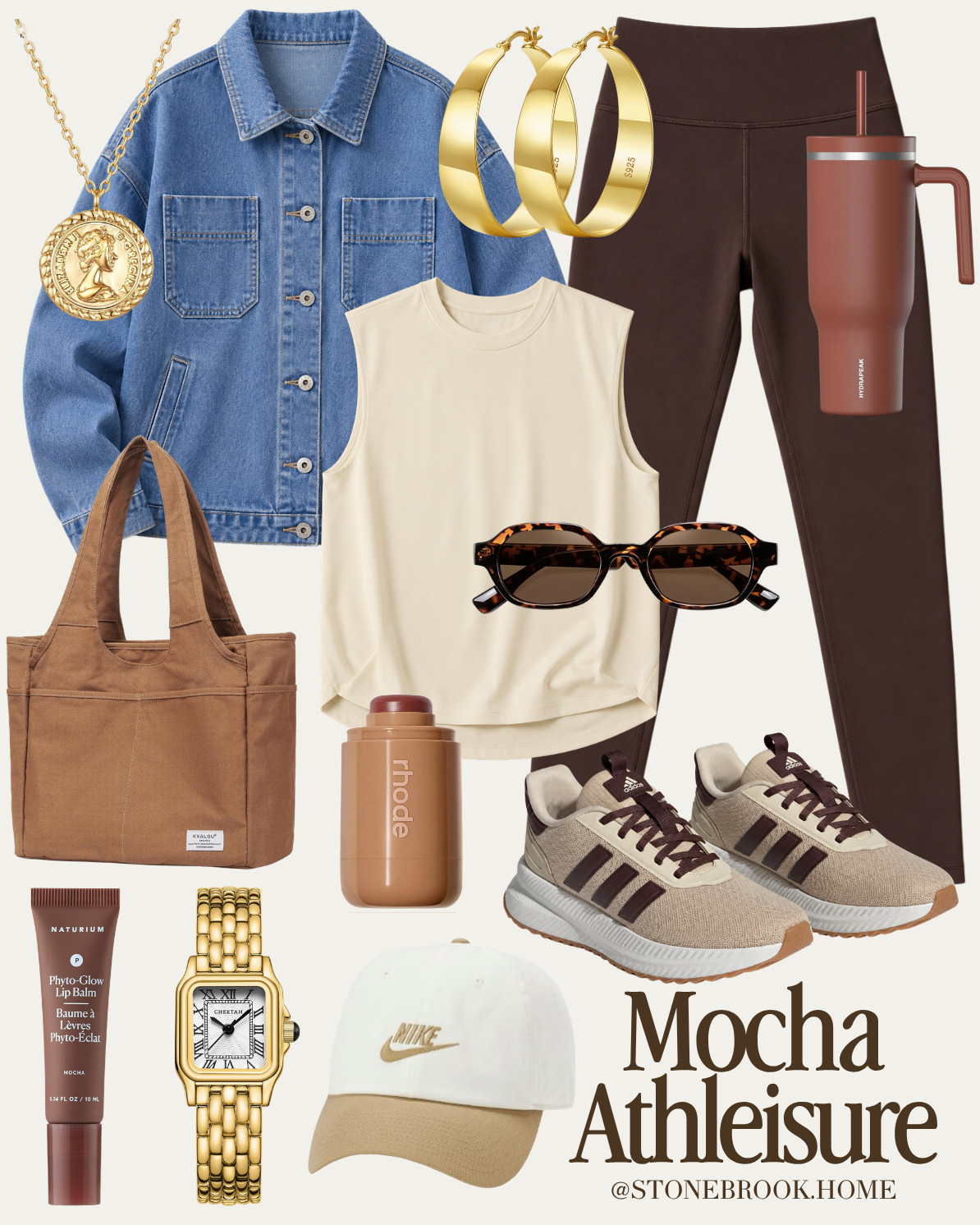 Amazon Athleisure, Denim Jacket Outfit, Chocolate Brown Leggings, Brown Athleisure Outfit, Casual Athleisure, Modest Workout Outfit, Neutral Workout Outfit, Everyday Athleisure, Denim Jacket Women, High Waisted Leggings, Full Length Workout Top, Neutral Sneakers Women, Brown Sneakers Women, Casual Weekend Outfit, Coffee Run Outfit, Errand Outfit Women, Travel Athleisure, Comfortable Travel Outfit, Neutral Capsule Wardrobe, Chocolate Brown Outfit, Denim and Brown Outfit, Fall Athleisure, Transitional Fall Outfit, Sporty Casual Outfit, Amazon Fashion Finds, Everyday Casual Style, Neutral Outfit Ideas

#LTKgrwm #LTKootd #LTKSeasonal