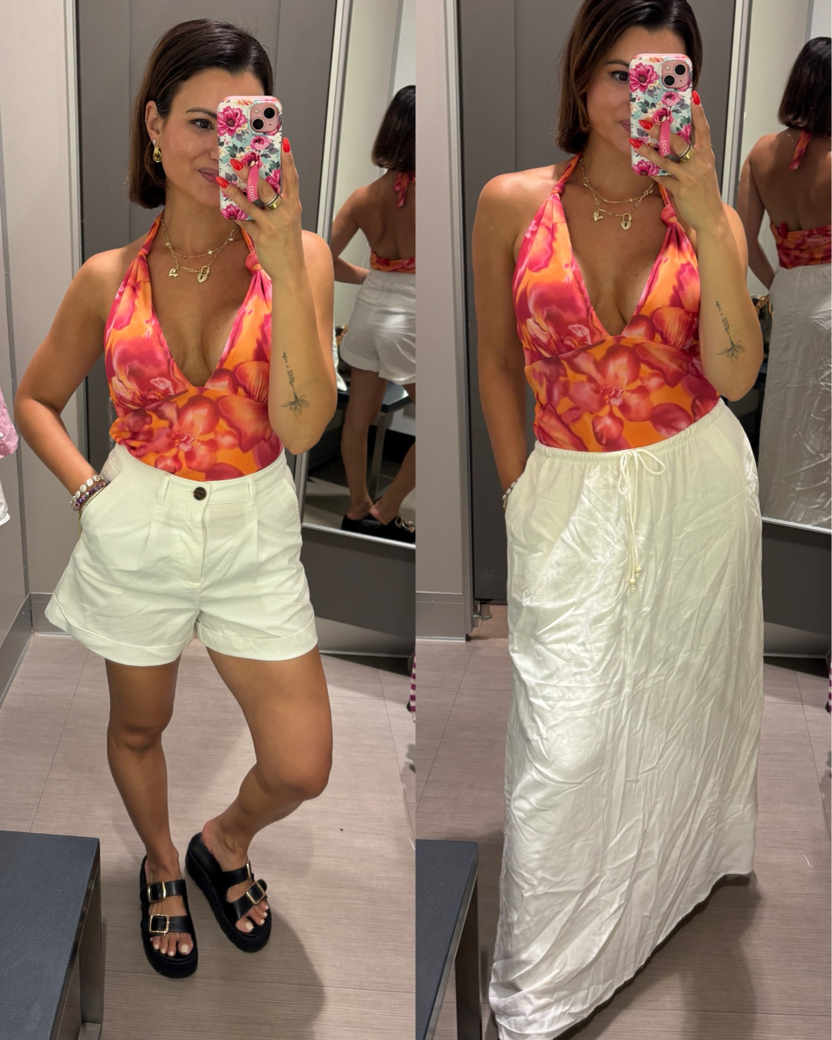 How to style a halter top 2 ways! 

I love the vibrant pink and orange colors in this tank top I picked up. Both looks are so affordable — found them at @Target!

Summer outfits
Date night outfits
Vacation outfits beach
Country concert outfits
White linen maxi skirt
White shorts
Black sandals
Summer sandals

#LTKootd #LTKgrwm #LTKdayinmylife